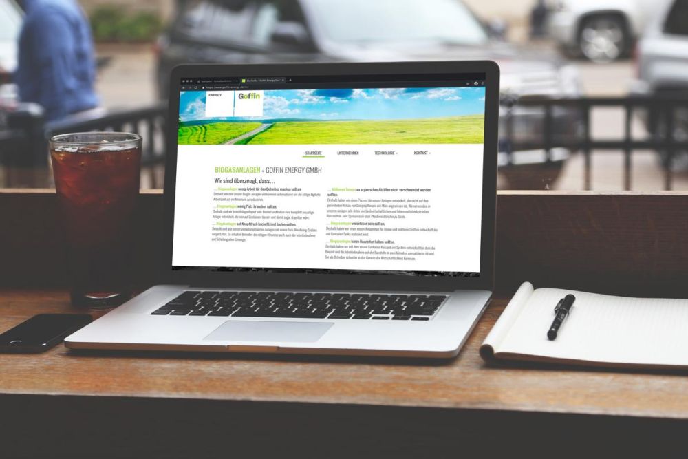 Webseite Goffin Energy GmbH