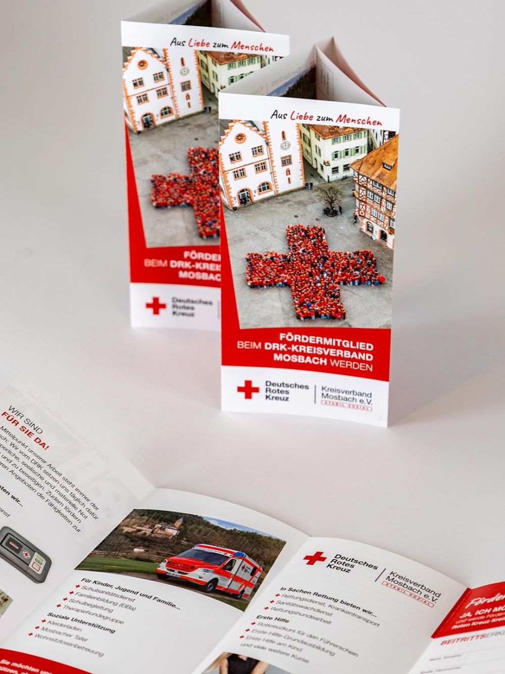 Flyer Fördermitglied DRK-Kreisverband Mosbach