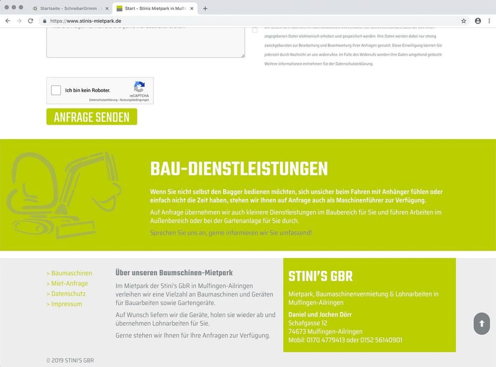 Bau Dienstleistungen von Stinis