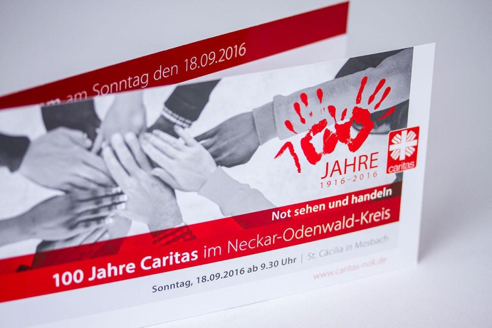 Einladung 100 Jahre Caritas