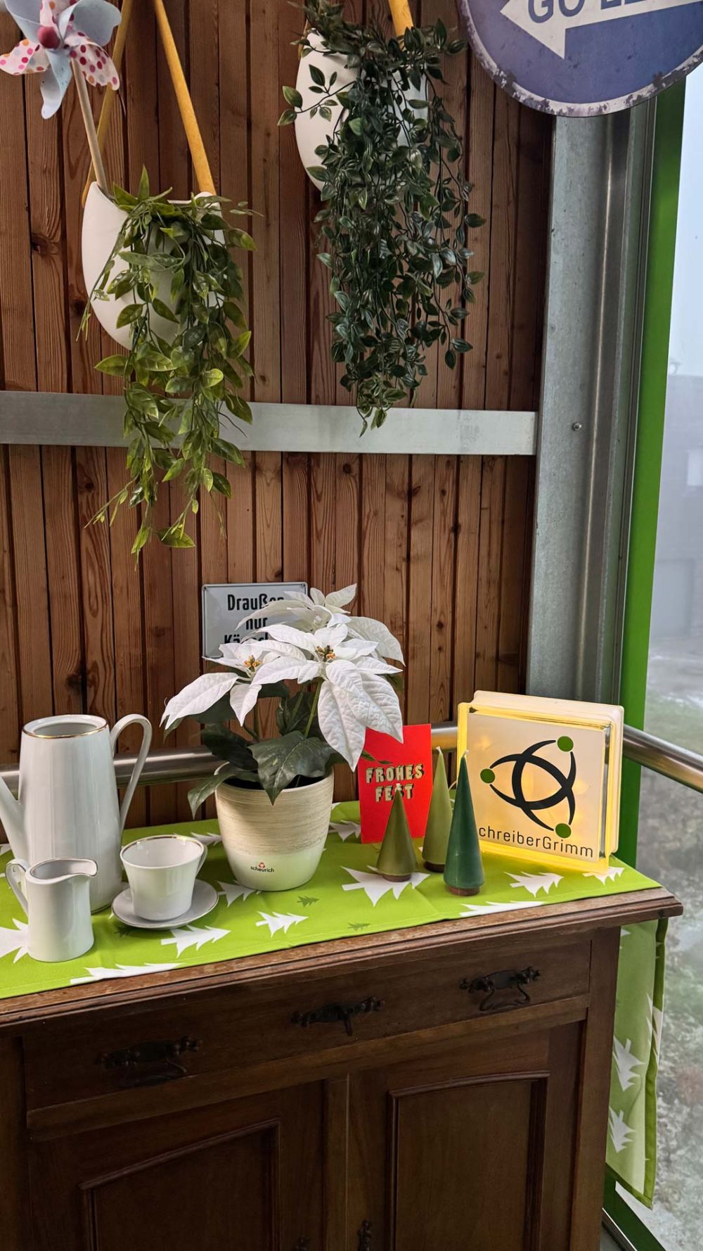 Außendeko für Weihnachten