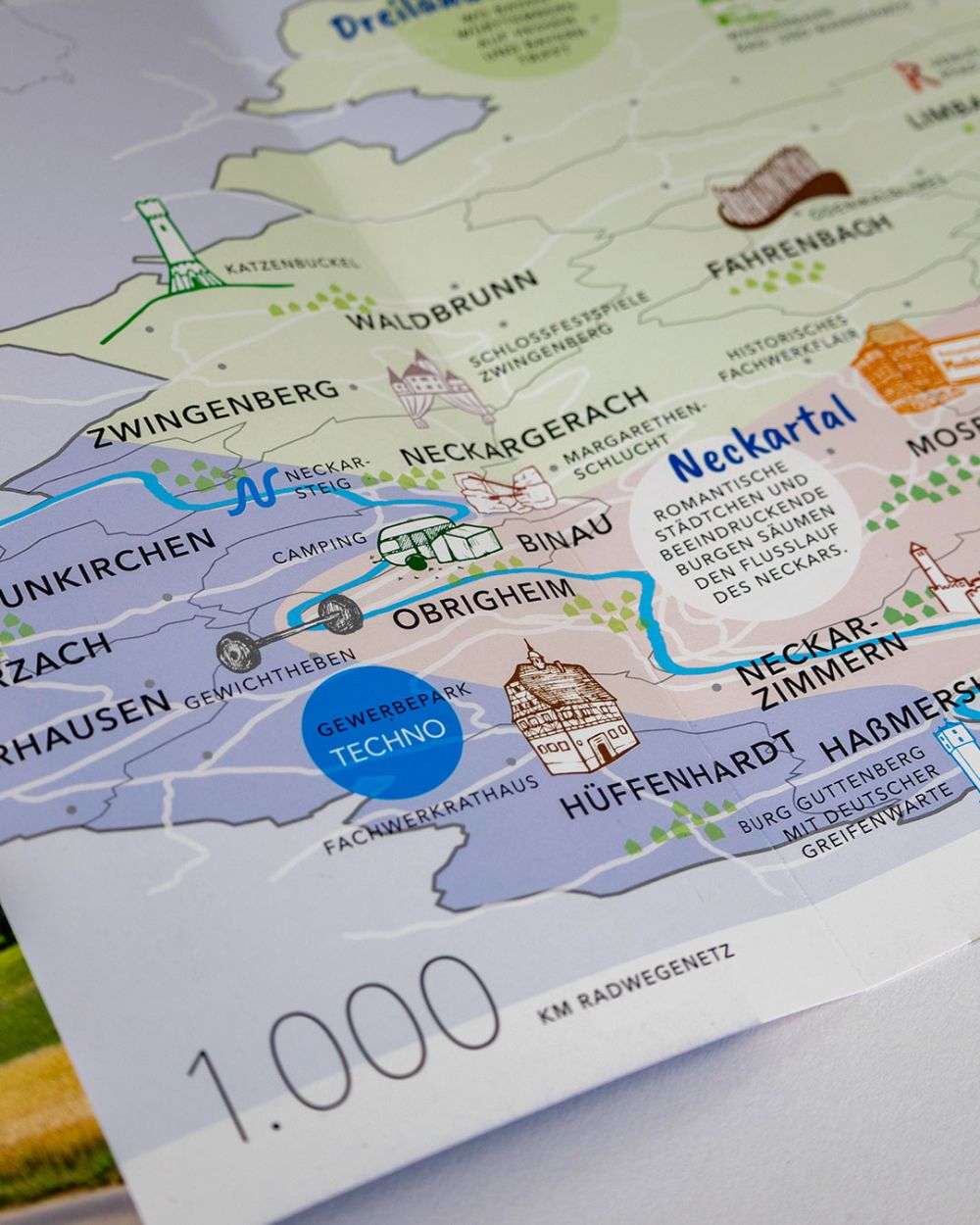 Karte in der Imagemappe