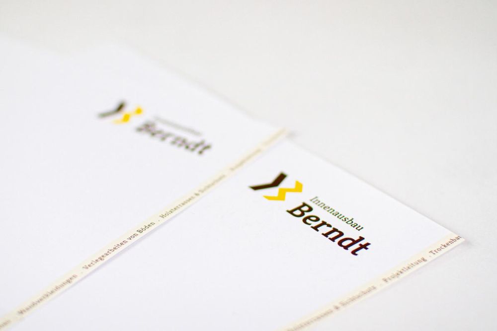Briefpapier Innenausbau Berndt