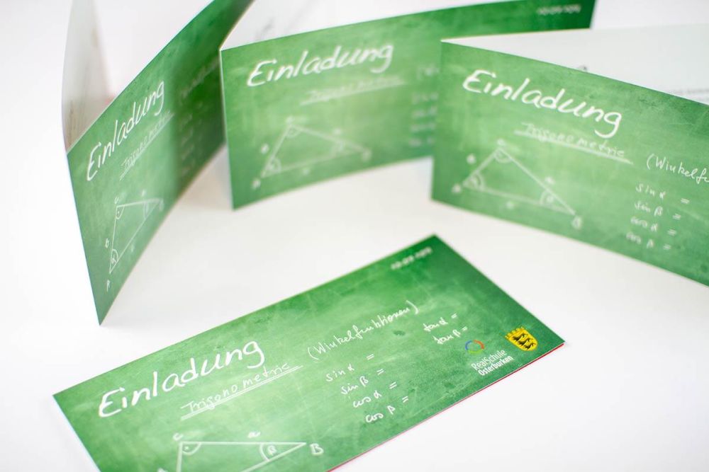 grüne RSO Einladung zur Amtseinführung im Kreidetafellook