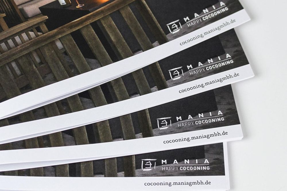 Details von aufgefächerten Prospekten