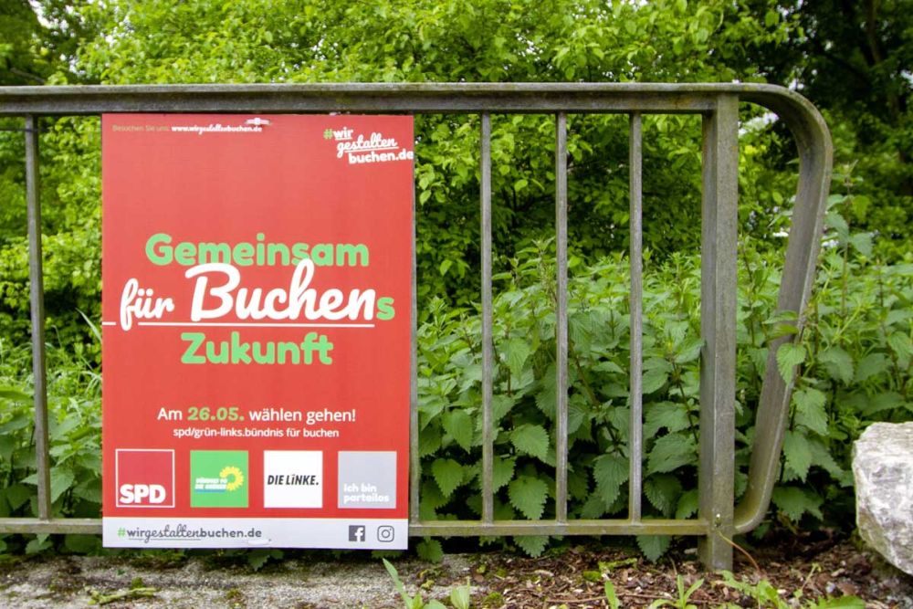Plakat: Wir gestalten Buchen