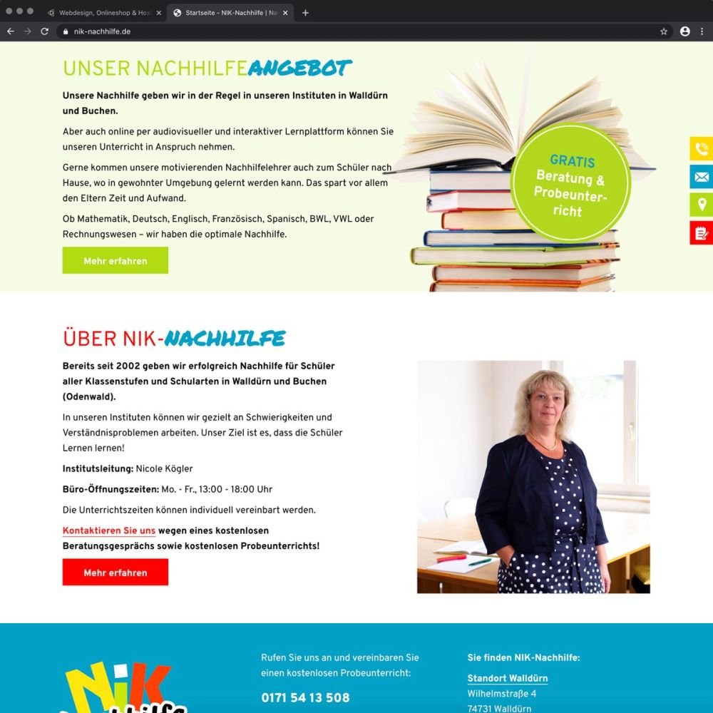 Das Angebot der NIK Nachhilfe