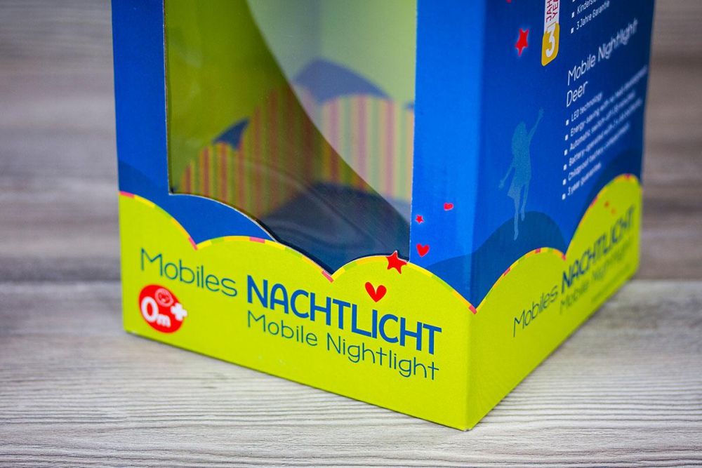 Nachtlicht Verpackung mit Guckfenster