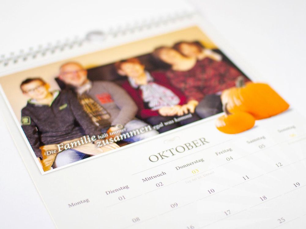 Bewohner und Mitarbeiter im Kalender