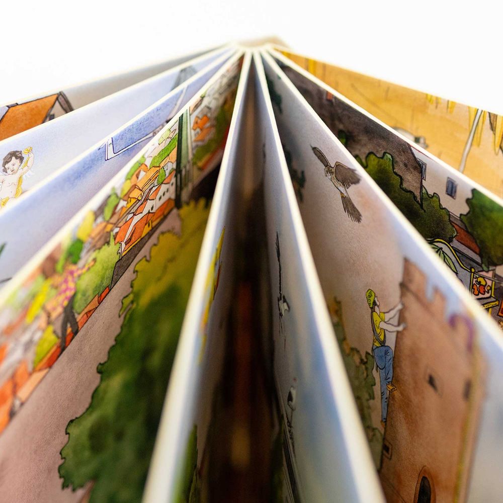 Einblick ins Buch von oben