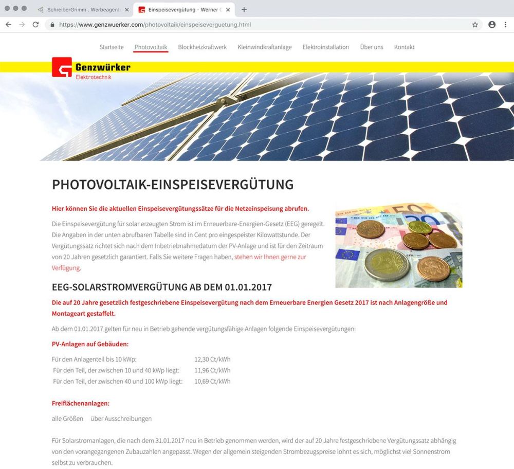 PV-Anlage Genzwürker