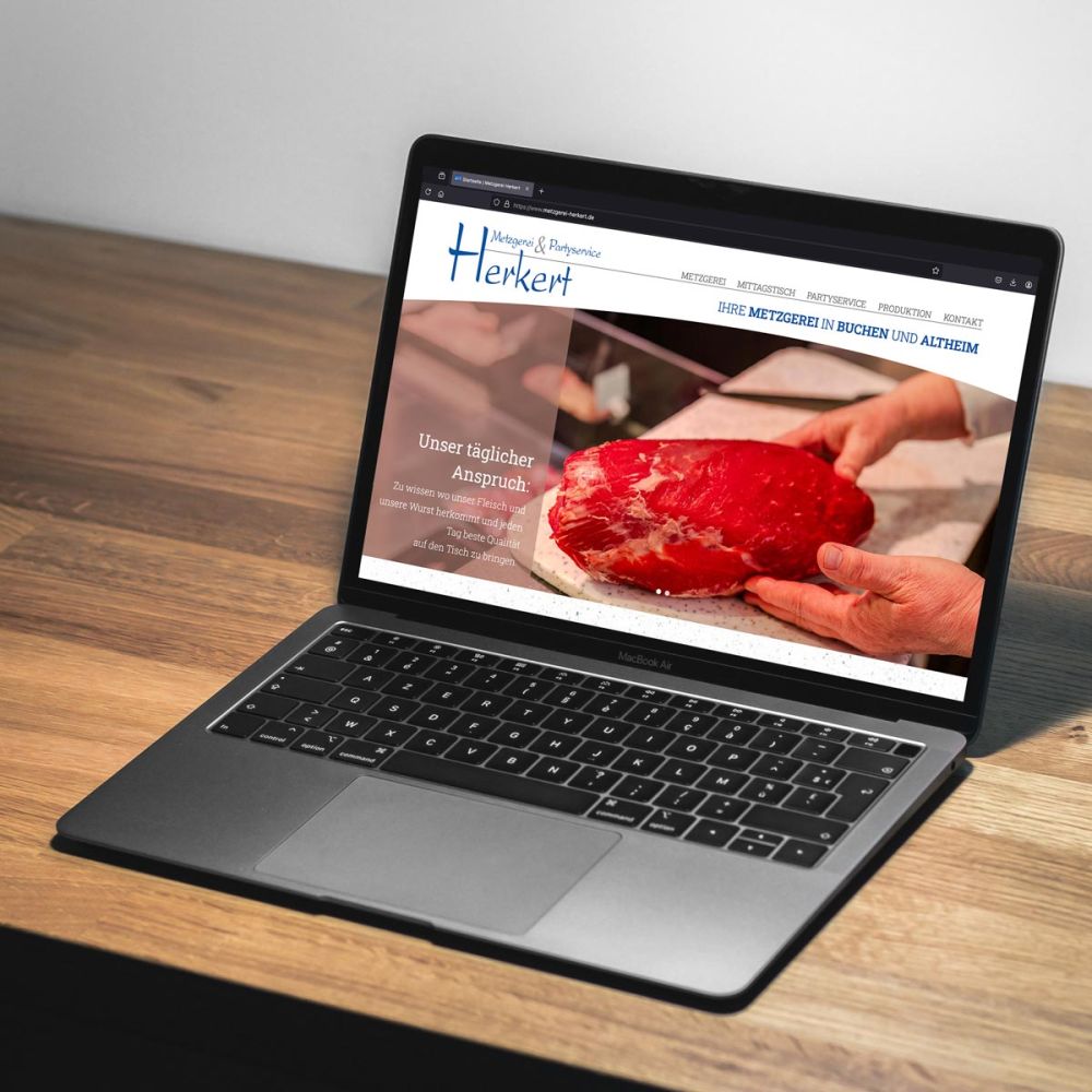 Die neue Webseite der Metzgerei Herker