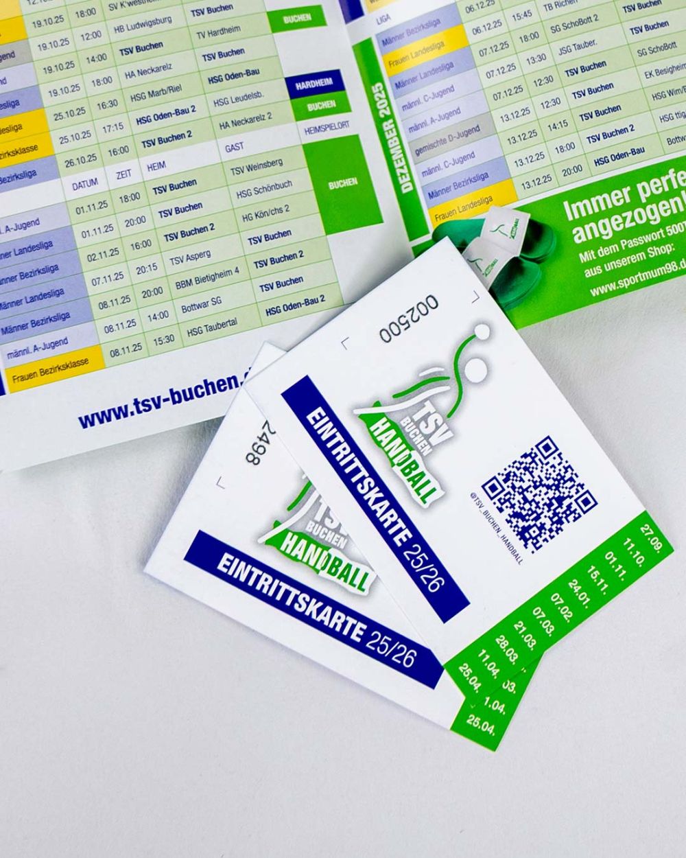 Eintrittskarten & Spielplan