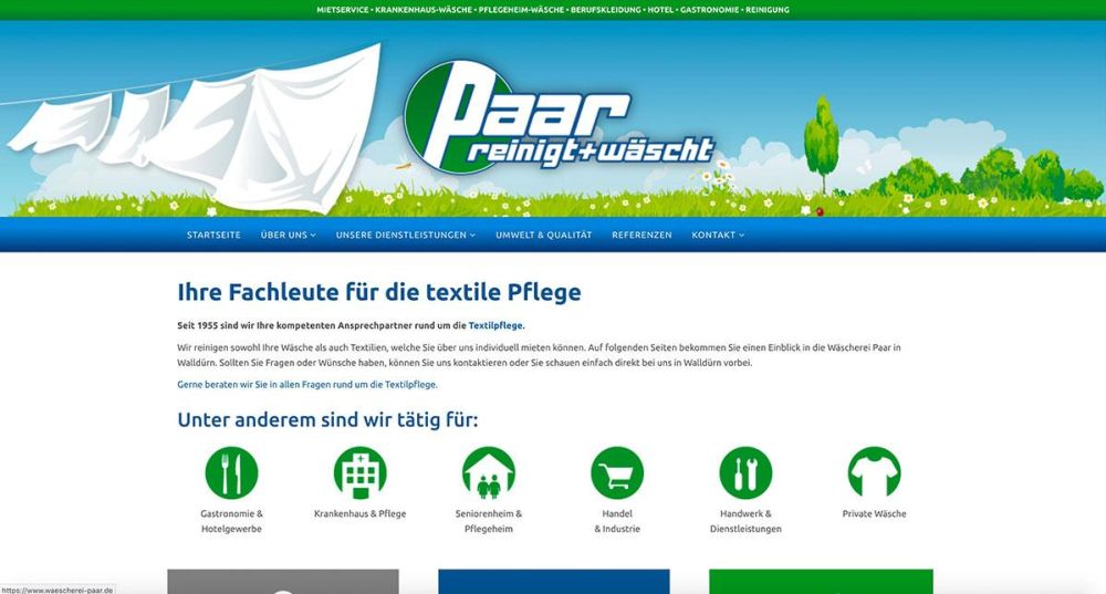 Fachleute für textile Pflege