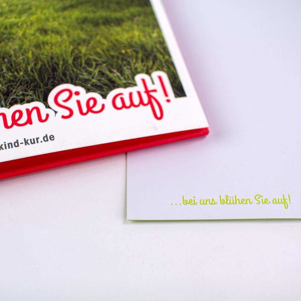 Detail der Mappe und des Briefbogens