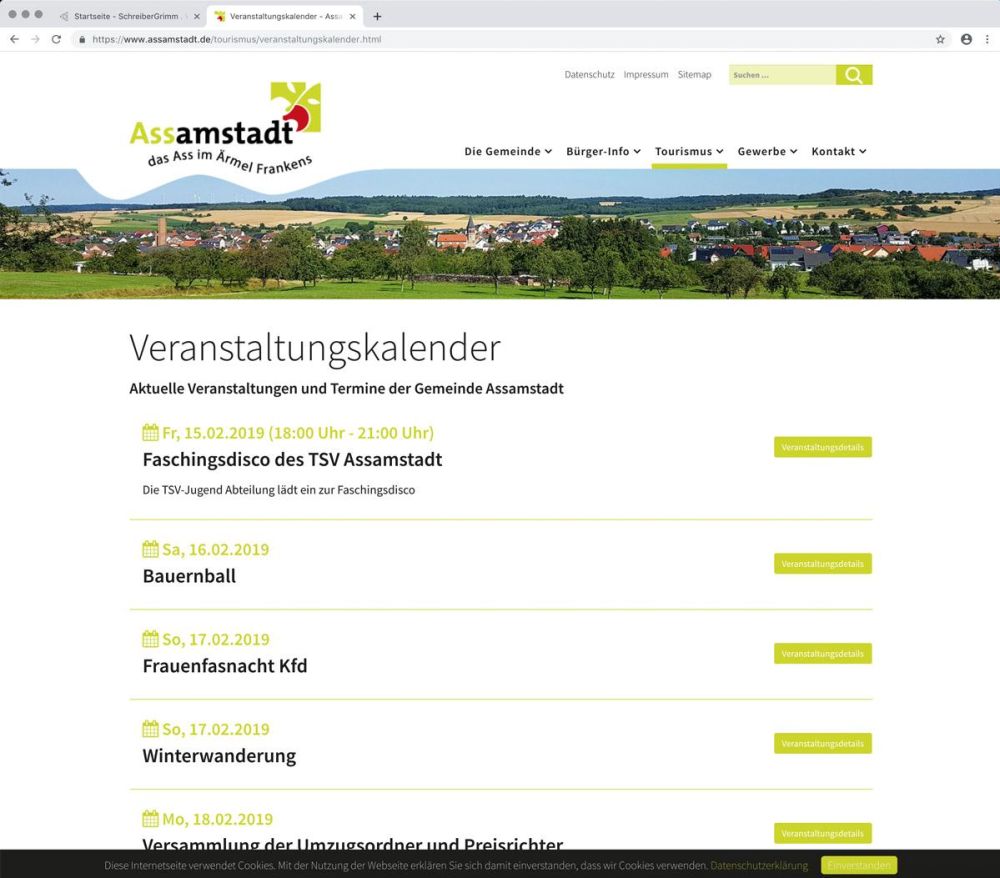 Veranstaltungskalender Assamstadt