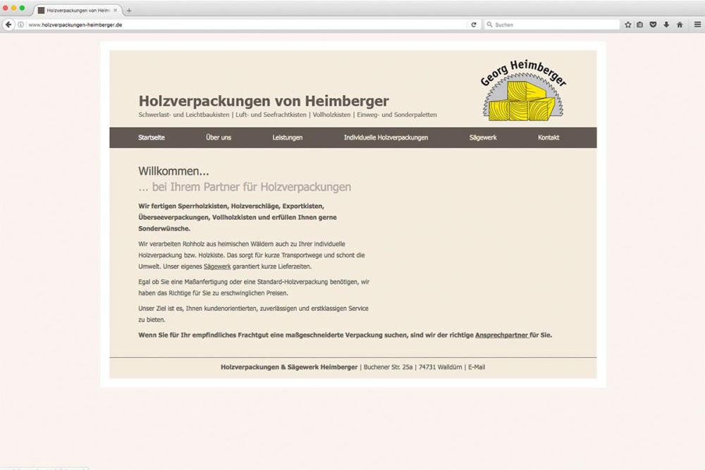 Startseite Holzverpackungen Heimberger