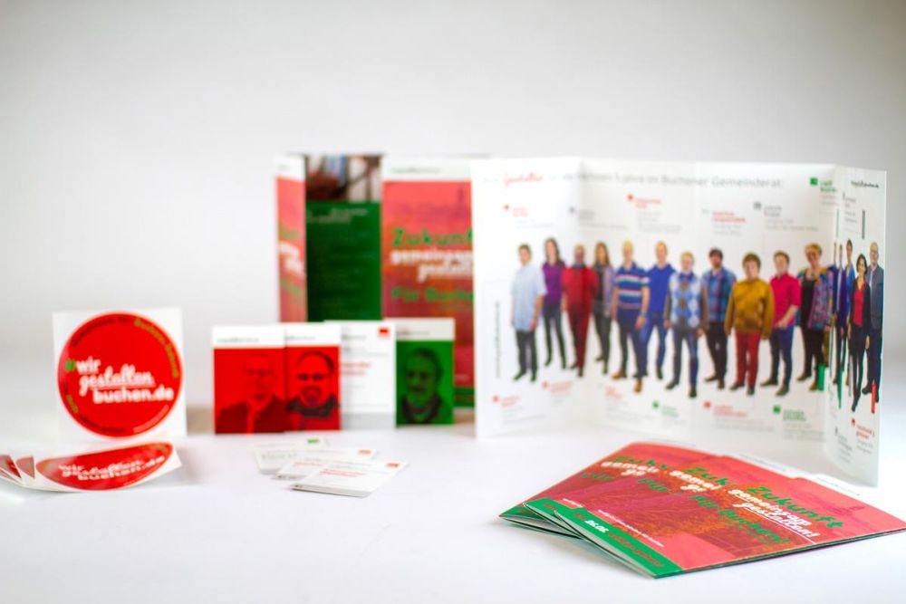 Werbemittel Wir gestalten Buchen