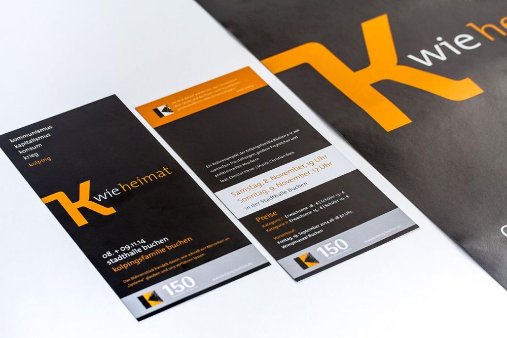 K wie Heimat Flyer für die Kolping Buchen