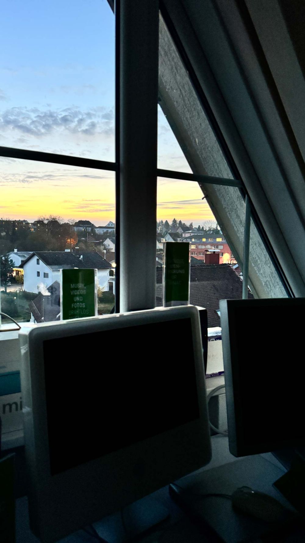 Aussicht aus dem MacMuseum bei Dämmerung