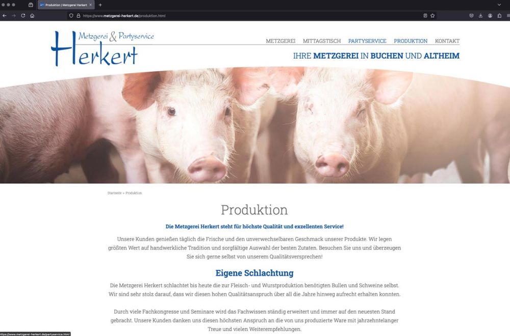 Screenshot Produktion